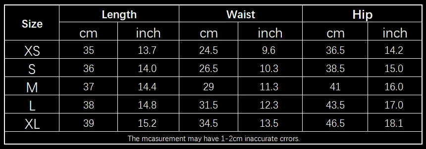 SIZE GUIDE inches
