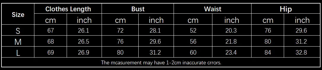 SIZE GUIDE inches