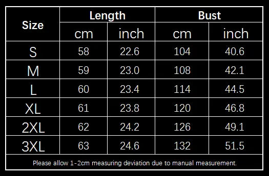SIZE GUIDE inches