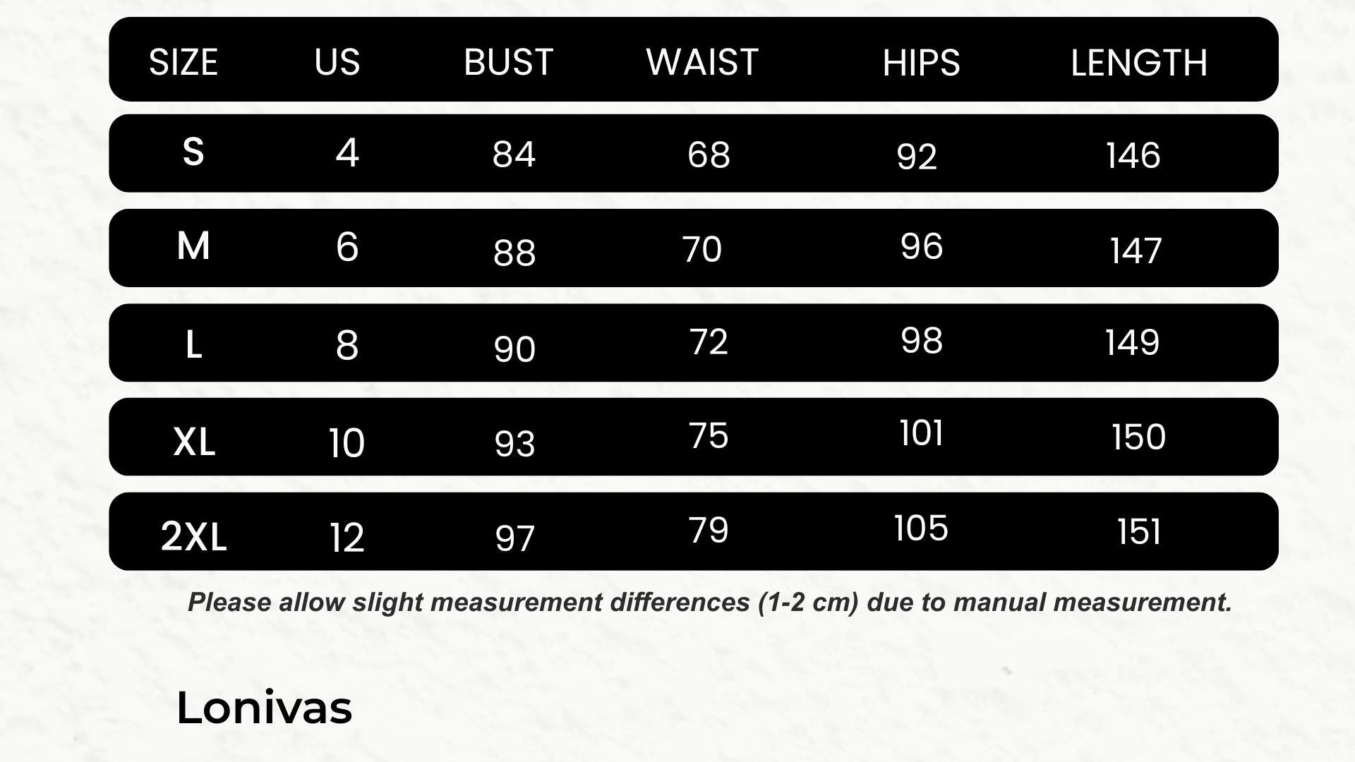 SIZE GUIDE cm