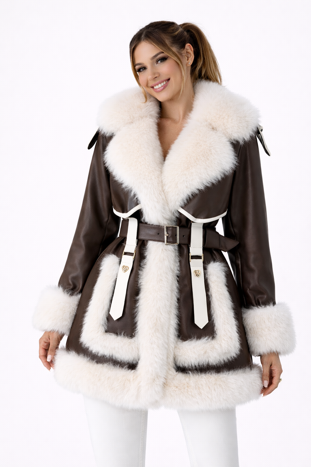 Elegant Faux Fur Coat