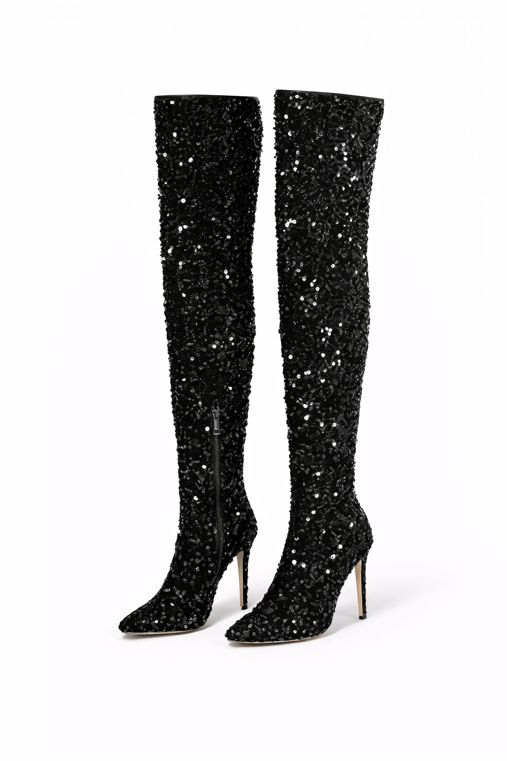 Crystal OverKnee Stiletto Boots