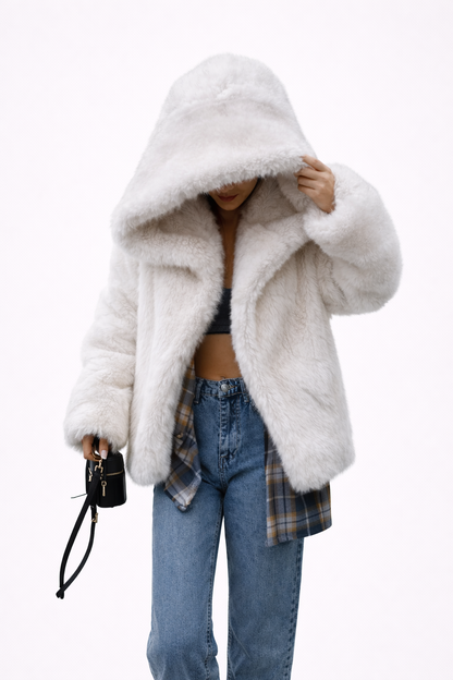 Faux Fur Hooded Jacket