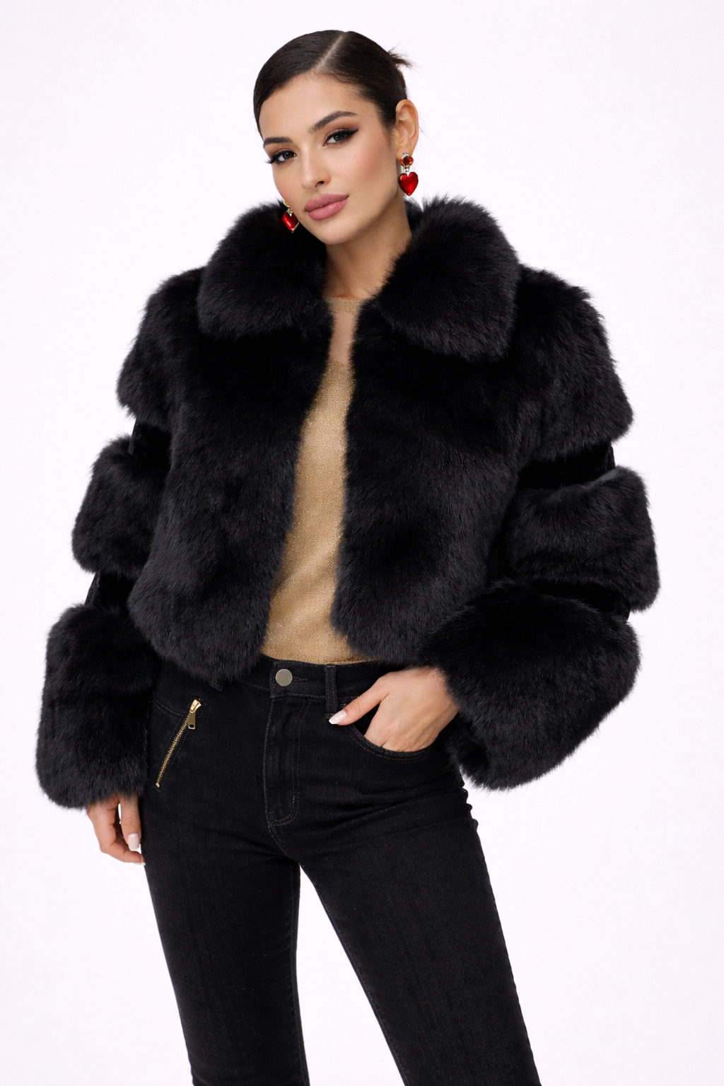 Luxury Faux Fur Jacket
