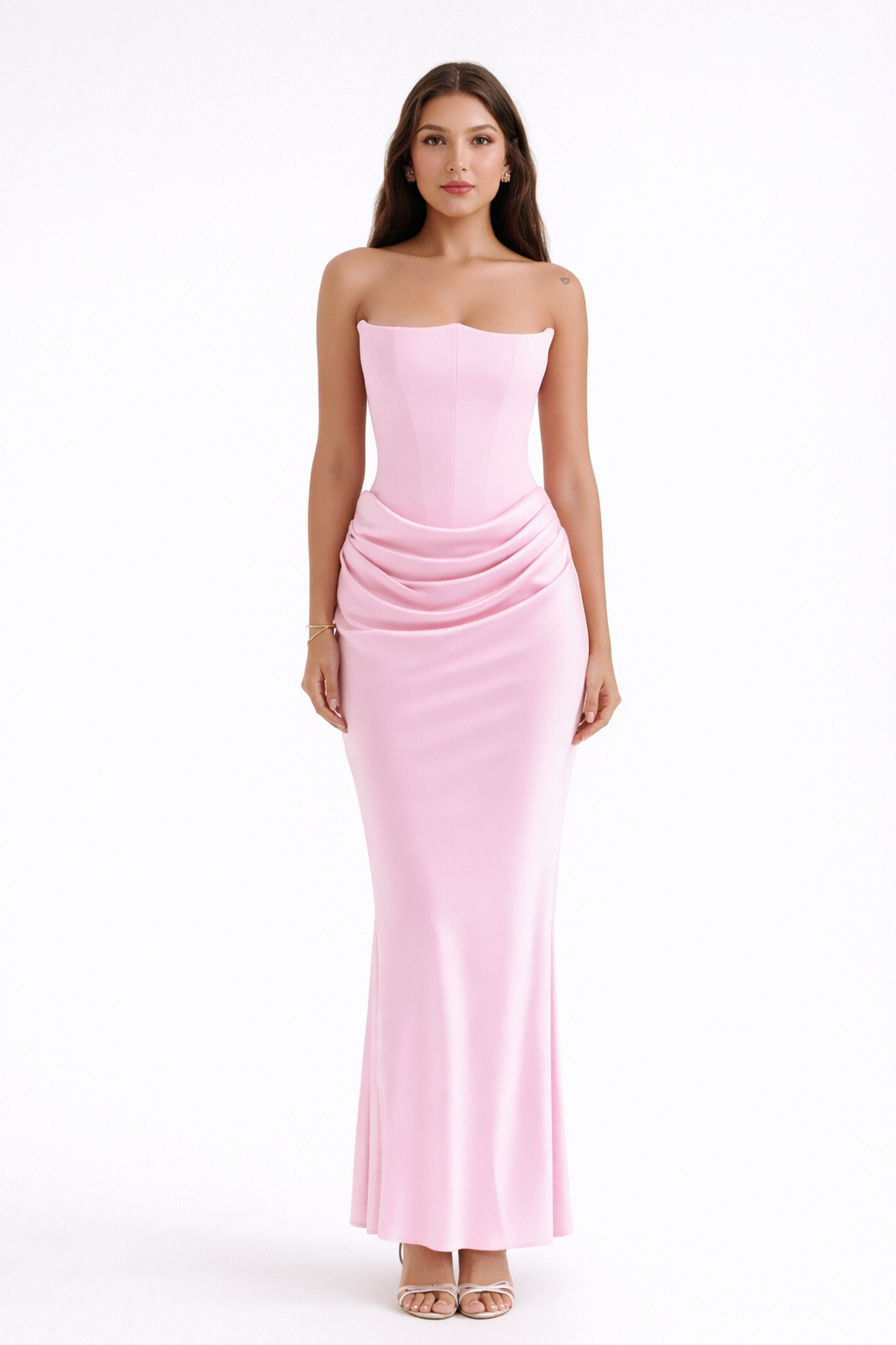 Sleek Satin Maxi Dress