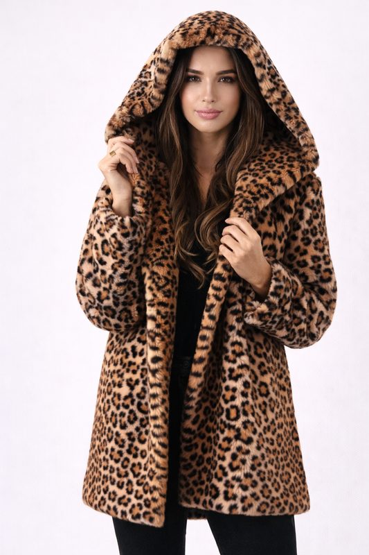 Leopard Faux Fur Coat
