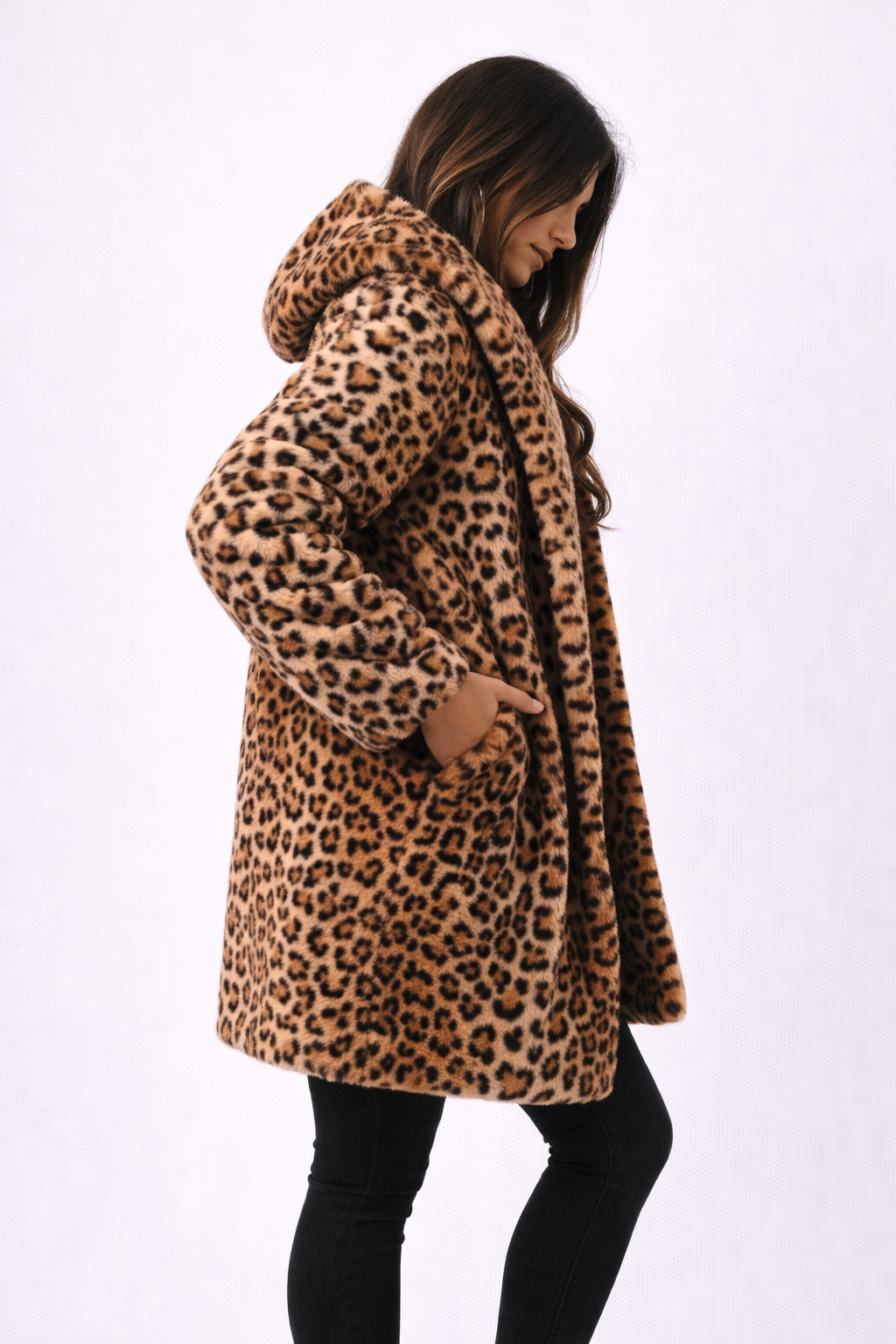Leopard Faux Fur Coat