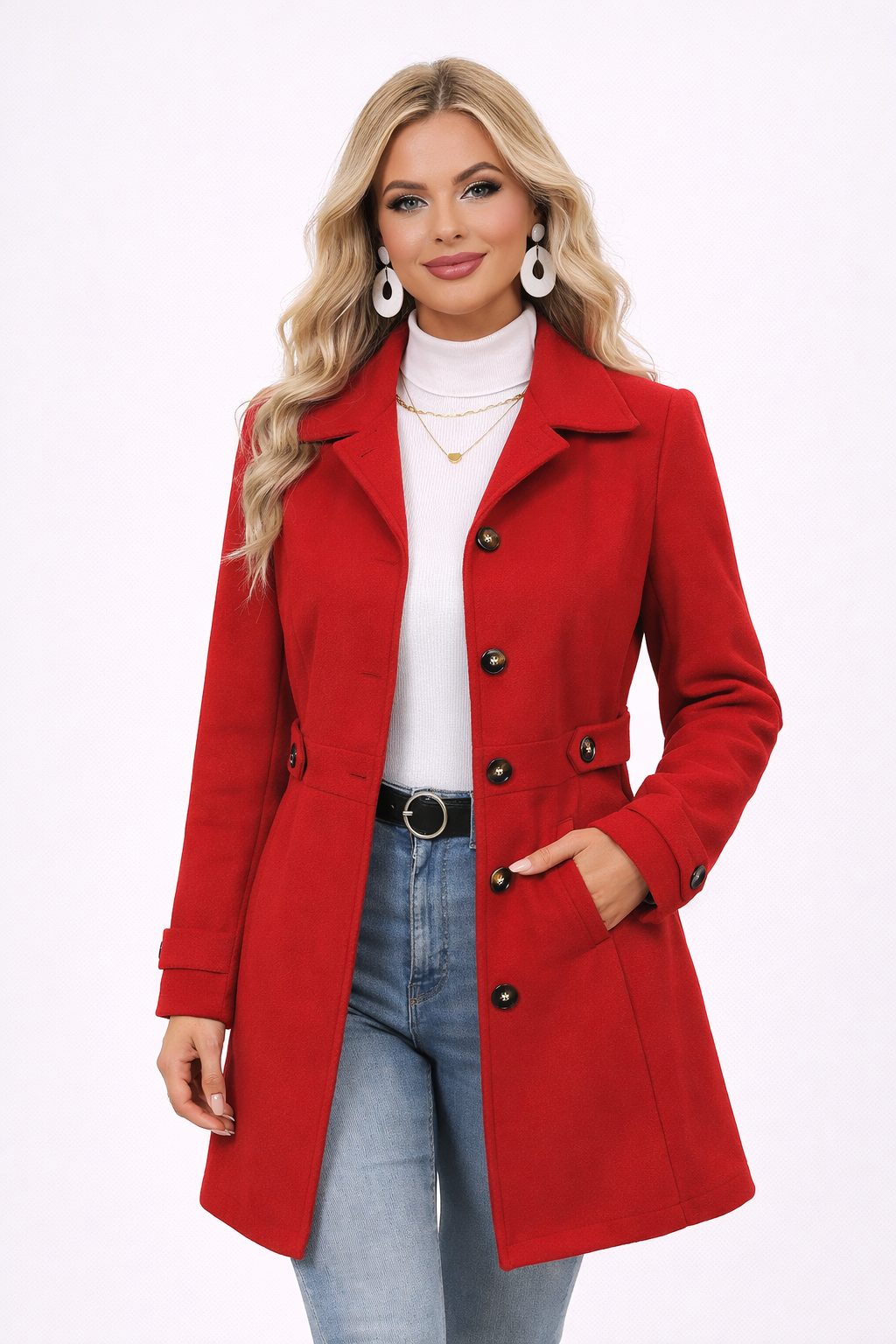 Tailored Button Coat