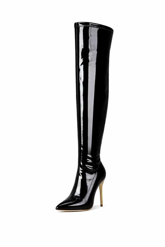 Patent Stiletto OverKnee Boots