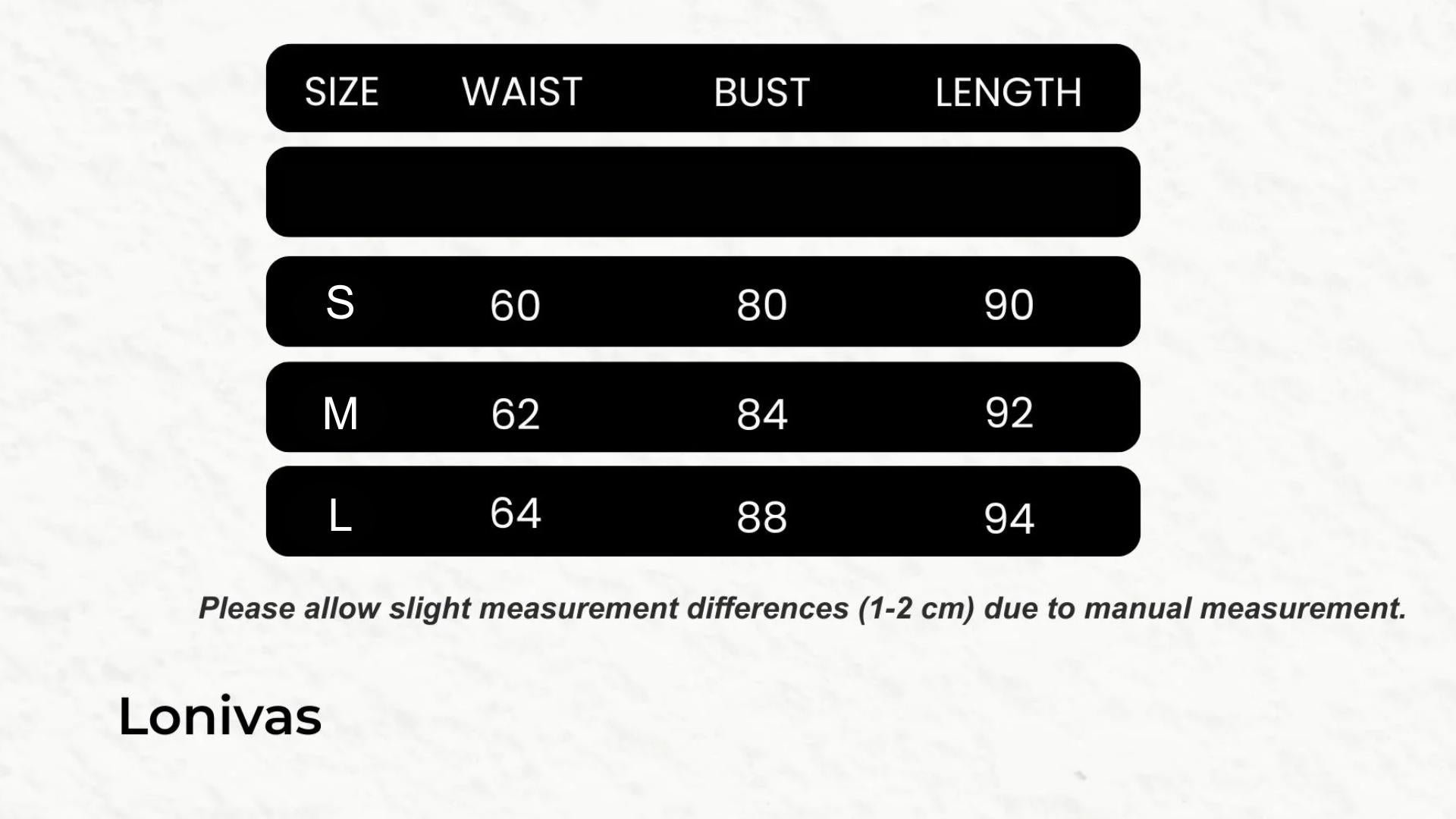 SIZE GUIDE cm